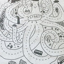 Dia. 95cm Round Octopus Kids Crawling Pad Soft Kids Creeping Mat Play Pad