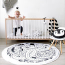Dia. 95cm Round Octopus Kids Crawling Pad Soft Kids Creeping Mat Play Pad