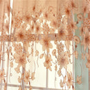 Flower Floral Sheer Window Curtains Gauze Tulle Voile Valance Room Divider