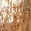 Flower Floral Sheer Window Curtains Gauze Tulle Voile Valance Room Divider