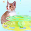Cat Activity Toy Crazy Scratching Toy Turner Scratcher Board with Ball Chase