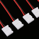 PACK 10pcs SolderlessLED Strip Light Connector Clip to 2 Pin Cable Wire for 10mm Single Color 5050/5630 Strip Lights