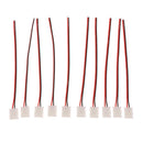 PACK 10pcs SolderlessLED Strip Light Connector Clip to 2 Pin Cable Wire for 10mm Single Color 5050/5630 Strip Lights