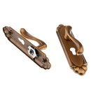 European Classical Lever Door Handles Interior Door Lock Set Antique Brass