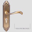 European Classical Lever Door Handles Interior Door Lock Set Antique Brass