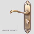European Classical Lever Door Handles Interior Door Lock Set Antique Brass