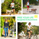 Dog Walking Lead with Strong Handle With Waist Purse Handsfree n Reflective