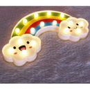 Children LED Warm White Rainbow Lamp, Cute Kids Bedside Lights, Romantic Mood Lamp, Battery Operated, for Baby Girlfriend Bedroom Birthday Gifts Christams Decorations