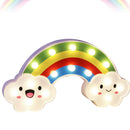 Children LED Warm White Rainbow Lamp, Cute Kids Bedside Lights, Romantic Mood Lamp, Battery Operated, for Baby Girlfriend Bedroom Birthday Gifts Christams Decorations
