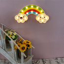 Children LED Warm White Rainbow Lamp, Cute Kids Bedside Lights, Romantic Mood Lamp, Battery Operated, for Baby Girlfriend Bedroom Birthday Gifts Christams Decorations