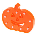 Halloween Pumpkin Orange LED Night Light Lamp Festival Home Prop Decoration Small -Warm White