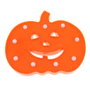 Halloween Pumpkin Orange LED Night Light Lamp Festival Home Prop Decoration Small -Warm White