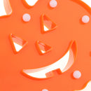 Halloween Pumpkin Orange LED Night Light Lamp Festival Home Prop Decoration Small -Warm White