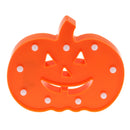Halloween Pumpkin Orange LED Night Light Lamp Festival Home Prop Decoration Small -Warm White