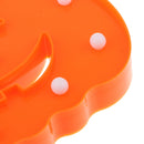 Halloween Pumpkin Orange LED Night Light Lamp Festival Home Prop Decoration Small -Warm White
