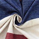 100*250cm Ready Made Striped Eyelet Blackout Curtains - Modern Ring Top Fully Lined Curtain Single