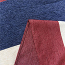 100*250cm Ready Made Striped Eyelet Blackout Curtains - Modern Ring Top Fully Lined Curtain Single