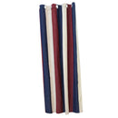 100*250cm Ready Made Striped Eyelet Blackout Curtains - Modern Ring Top Fully Lined Curtain Single