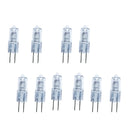 10Pcs Super Bright G4 6V 10w Tungsten Halogen Base Bulb Lamp Light Warm White