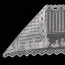 Elegant Lace Cafe Kitchen Curtain Rod Pocket Semi-sheered Curtain Valance