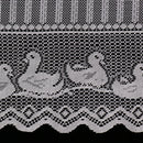 Elegant Lace Cafe Kitchen Curtain Rod Pocket Semi-sheered Curtain Valance