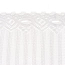 Elegant Lace Cafe Kitchen Curtain Rod Pocket Semi-sheered Curtain Valance