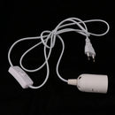 Edison Screw Plug In Light Kit E27 Inline Switch Lamp Holder Fitting Socket -EU Plug