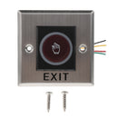 12V DC Door Infrared No Touch EXIT Button Switch Sensor with LED Backlight