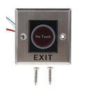 Infrared NO TOUCH Exit Release Button W/ LED Back Light for Access Control, Square Type