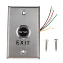 IR No Touch Contactless Door Release Exit Button Sensor Switch LED Indication, Stainless Steel Material