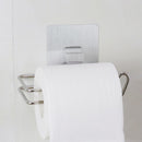 Stainless Steel Bathroom Toilet Paper Tissue Dispenser Storage Holder Stand Bar, Traceless Adhesive Stick on Wall 1Pc