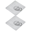 Pack of 2, Removable Traceless Magic Sticky Adhesive Hook, Strong Wall Hook, The Seamless Sticky Hook Suitable for Kitchen, Bathroom, Bedroom, Office