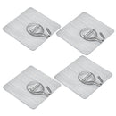 Pack of 4, Removable Traceless Magic Sticky Adhesive Hook, Strong Wall Hook, The Seamless Sticky Hook Suitable for Kitchen, Bathroom, Bedroom, Office