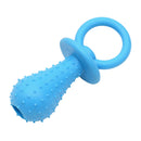 3Pcs Bite Resistant Bell Rubber Pacifier Pet Dog Puppy Molar Chew Training Toys Color Random Delivery