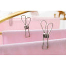 20pcs Stainless Steel Wire Laundry Clips Indoor Outdoor Drying Clothespins