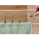 20pcs Stainless Steel Wire Laundry Clips Indoor Outdoor Drying Clothespins