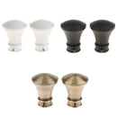 2Pcs Aluminum Alloy Window Curtain Pole End Drape Rod Finals Head for Rods with Dia. 28mm Horn