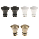 2Pcs Aluminum Alloy Window Curtain Pole End Drape Rod Finals Head for Rods with Dia. 28mm Horn