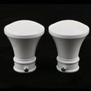 2Pcs Aluminum Alloy Window Curtain Pole End Drape Rod Finals Head for Rods with Dia. 28mm Horn
