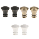 2Pcs Aluminum Alloy Window Curtain Pole End Drape Rod Finals Head for Rods with Dia. 28mm Horn