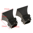 2Pcs Aluminum Alloy Window Curtain Pole End Drape Rod Finals Head for Rods with Dia. 28mm Square Tower