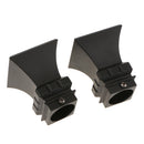 2Pcs Aluminum Alloy Window Curtain Pole End Drape Rod Finals Head for Rods with Dia. 28mm Square Tower