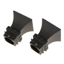 2Pcs Aluminum Alloy Window Curtain Pole End Drape Rod Finals Head for Rods with Dia. 28mm Square Tower