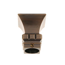2Pcs Aluminum Alloy Window Curtain Pole End Drape Rod Finals Head for Rods with Dia. 28mm Square Tower