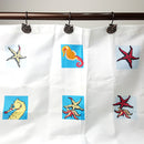 PACK 12 Shower Curtain Rings Gliding Hooks Curtain Sunblind Tieback Owl Theme