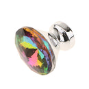 10Pieces Fashion Diamond Shape Knobs Crystal Cabinet Drawer Furniture Pull Handles
