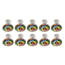 10Pieces Fashion Diamond Shape Knobs Crystal Cabinet Drawer Furniture Pull Handles