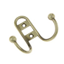 CLASSIC ANTIQUE VINTAGE CAST IRON STYLE SIMPLE DUAL COAT HOOK IRON HANGER