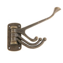 Towel/Coat Hook Bag Holder with Flexible 3-Hooks Robe Hanger Home Bathroom Storage Organizer Wall Mounted