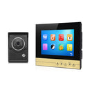 Waterproof Video Doorphone Door Bell Intercom Night Vision Monitor Camera Home Security System Kits Golden